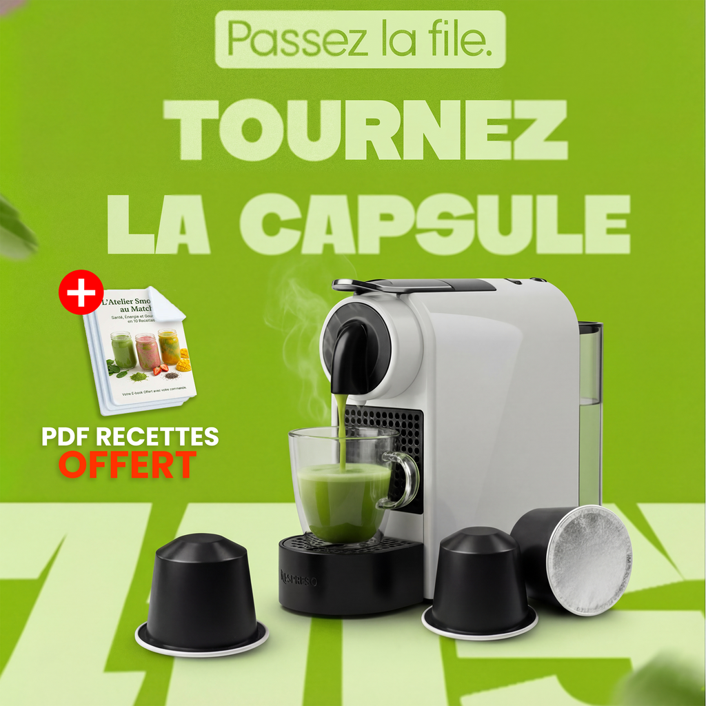 CAPSULE MACHA + PDF RECETTE SMOOTHIE OFFERT